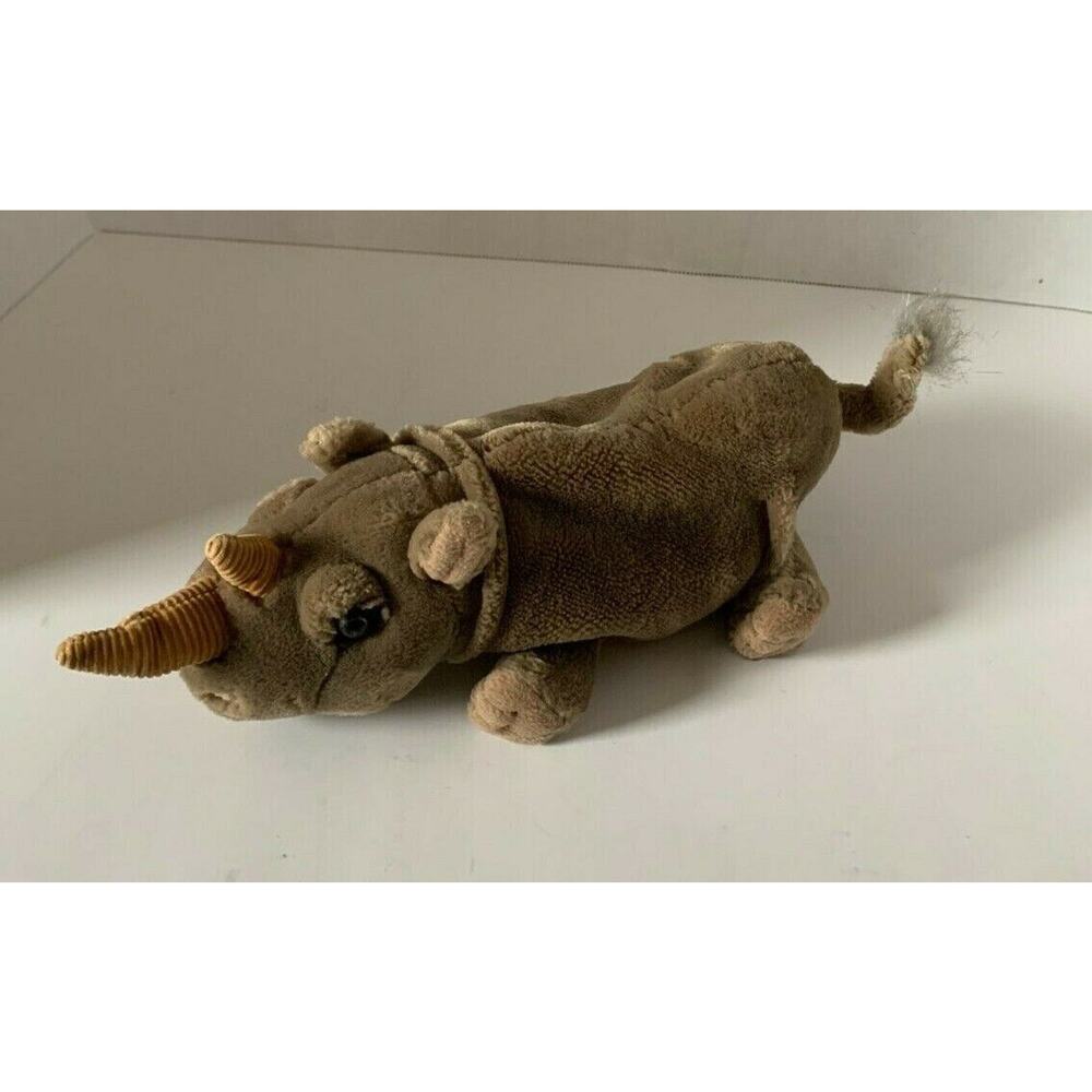 Jungle Joes Rusty The Rhino Safari Friends 12 Inch Plush Stuffed Animal Bean Bag
